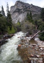South Fork Kings River flows down the West slope of the Sierra Nevada.