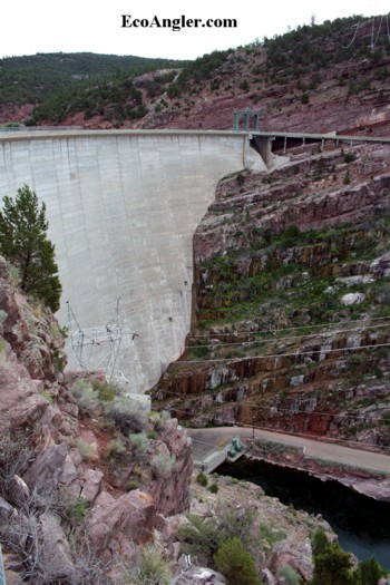 Flaming Gorge Dam on the Green River in Utah
