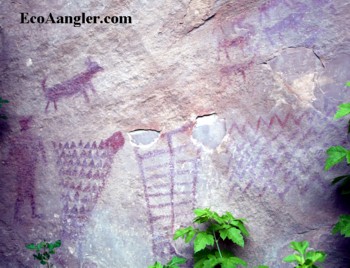 Large pictograph within Dinosaur National Monument
