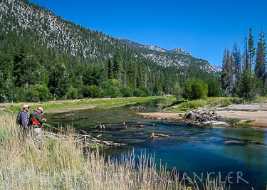 Fly Fishing the Kern River for native rainbows in Golden Trout Wilderness