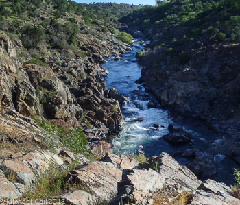 Stanislaus River flowing down Goodwin Canyon