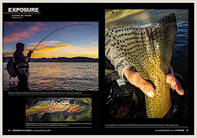 Southwest Fly Fishing Exposure Photo Essay on Fly Fishing Pyramid Lake Nevada